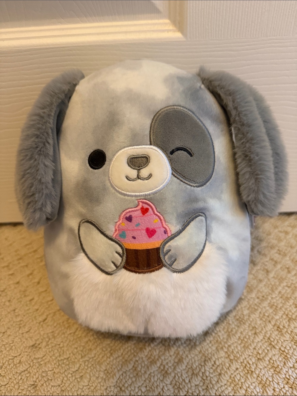 Grey dog squishmallow “Gustavus” brand new with tags